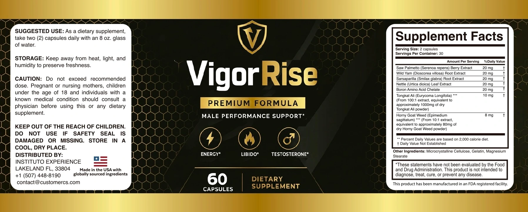 VigorRise  Label